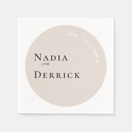 シック・サークル結婚ズ スタンダードカクテルナプキン