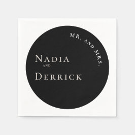 シック・サークル結婚ズ スタンダードカクテルナプキン