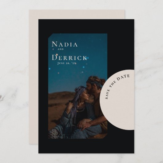 シック・サークル結婚ズ セーブザデート (正面/裏面)