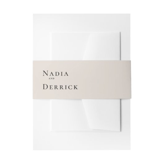 シック・サークル結婚ズ 招待状ベリーバンド (正面例)