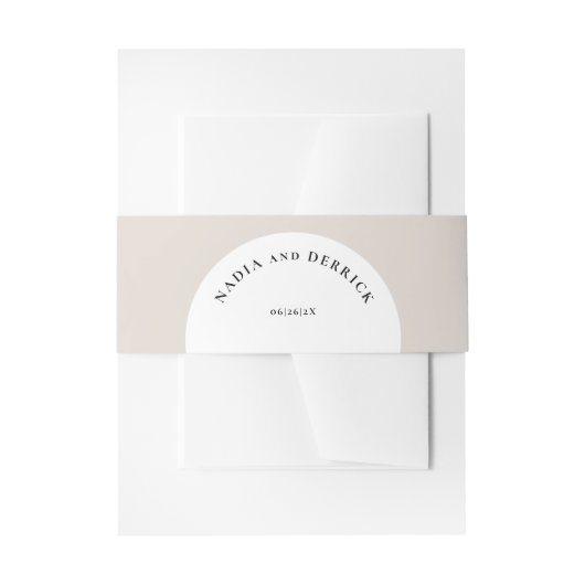 シック・サークル結婚ズ 招待状ベリーバンド (正面例)