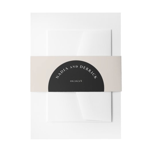 シック・サークル結婚ズ 招待状ベリーバンド (正面例)