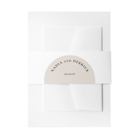 シック・サークル結婚ズ 招待状ベリーバンド (正面例)