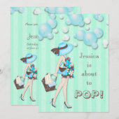 『シック·ザ·ザ·ザ·ザ·トゥ·ボーイズ·ベビポップ・アートのーシャワー』 招待状 (正面/裏面)