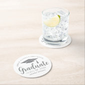 シック・シルバーグレイカスタム卒業パーティー ラウンドペーパーコースター (インサイチュ)