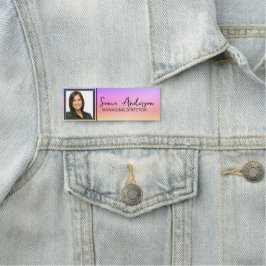 シック・シルバー&フォト企業のプロフェッショナル社員 名札