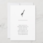 シック+シンプルモダンScriptアルファベット座席付きD (正面)