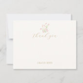 シック&シンプルワイルドフラワー結婚ズサンキュー (正面)