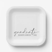 シック・スクリプト卒業パーティー ペーパープレート (正面)