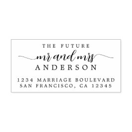 シック・スクリプト未来ミセス結婚ズ差出人住所 セルフインキングスタンプ