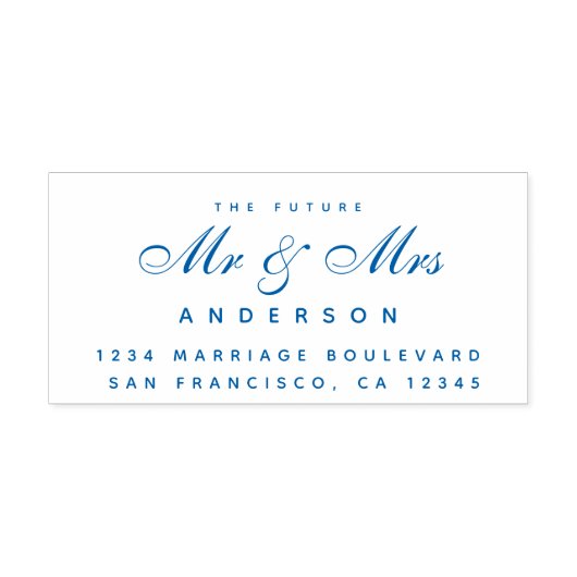 シック・スクリプト未来ミセス結婚ズ差出人住所 セルフインキングスタンプ (デザイン)