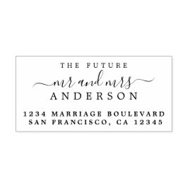 シック・スクリプト未来ミセス結婚ズ差出人住所 セルフインキングスタンプ