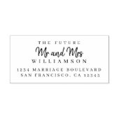 シック・スクリプト未来ミセス結婚ズ差出人住所 セルフインキングスタンプ (デザイン)