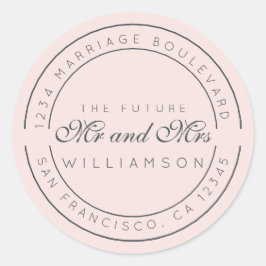 シック・スクリプト未来ミセス結婚ズ差出人住所 ラウンドシール