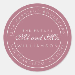 シック・スクリプト未来ミセス結婚ズ差出人住所 ラウンドシール