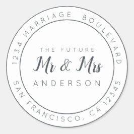 シック・スクリプト未来ミセス結婚ズ差出人住所 ラウンドシール