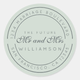 シック・スクリプト未来ミセス結婚ズ差出人住所 ラウンドシール