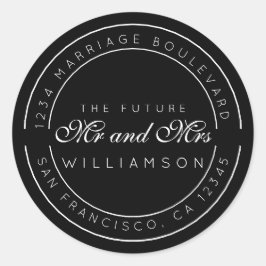 シック・スクリプト未来ミセス結婚ズ差出人住所 ラウンドシール