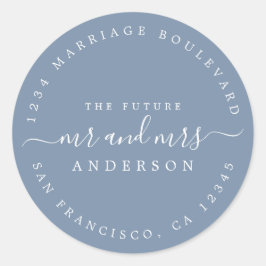 シック・スクリプト未来ミセス結婚ズ差出人住所 ラウンドシール