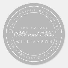 シック・スクリプト未来ミセス結婚ズ差出人住所 ラウンドシール