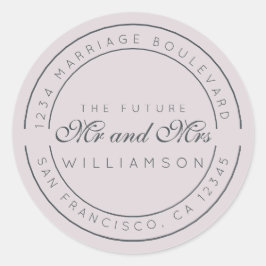 シック・スクリプト未来ミセス結婚ズ差出人住所 ラウンドシール