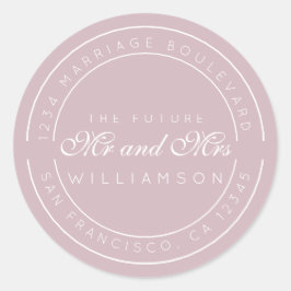 シック・スクリプト未来ミセス結婚ズ差出人住所 ラウンドシール