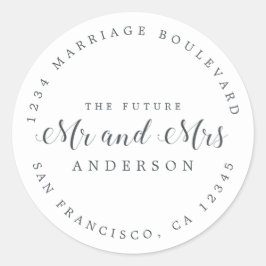 シック・スクリプト未来ミセス結婚ズ差出人住所 ラウンドシール