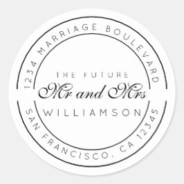 シック・スクリプト未来ミセス結婚ズ差出人住所 ラウンドシール