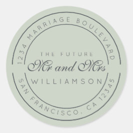 シック・スクリプト未来ミセス結婚ズ差出人住所 ラウンドシール