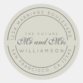 シック・スクリプト未来ミセス結婚ズ差出人住所 ラウンドシール