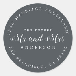 シック・スクリプト未来ミセス結婚ズ差出人住所 ラウンドシール