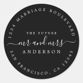 シック・スクリプト未来ミセス結婚ズ差出人住所 ラウンドシール