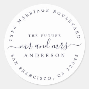 シック・スクリプト未来ミセス結婚ズ差出人住所 ラウンドシール