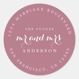 シック・スクリプト未来ミセス結婚ズ差出人住所 ラウンドシール