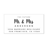 シック・スクリプト未来ミセス結婚ズ差出人住所 ラバースタンプ (インプリント)