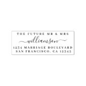 シック・スクリプト未来ミセス結婚ズ差出人住所 ラバースタンプ (押印)