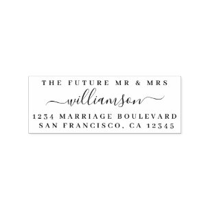 シック・スクリプト未来ミセス結婚ズ差出人住所 ラバースタンプ