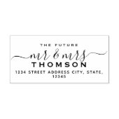 シック・スクリプト未来ミセス結婚ズ差出人住所 ラバースタンプ (インプリント)