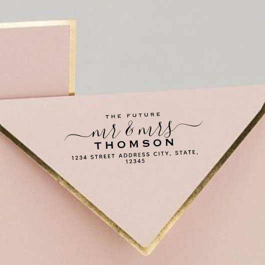 シック・スクリプト未来ミセス結婚ズ差出人住所 ラバースタンプ