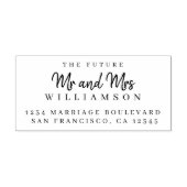 シック・スクリプト未来ミセス結婚ズ差出人住所 ラバースタンプ (インプリント)