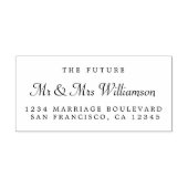 シック・スクリプト未来ミセス結婚ズ差出人住所 ラバースタンプ (インプリント)