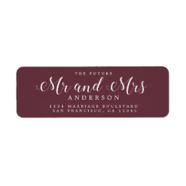 シック・スクリプト未来ミセス結婚ズ差出人住所 ラベル