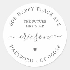 シック・スクリプト未来ミセス・ミセス・差出人住所結婚ズ ラウンドシール