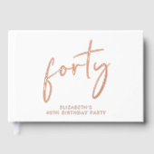 シック・スクリプト40th誕生日パーティー ゲストブック (正面)