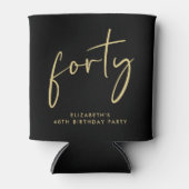 シック・スクリプト40th誕生日パーティー 缶クーラー (正面)