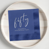 シック・スクリプト50th誕生日パーティー 箔ナプキン