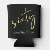 シック・スクリプト60th誕生日パーティー 缶クーラー (裏面)