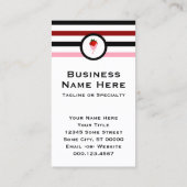 シック・スストライプのトロベリー・チョコレート・ストロベリー 名刺 (裏面)