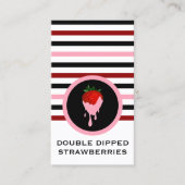 シック・スストライプのトロベリー・チョコレート・ストロベリー 名刺 (正面)