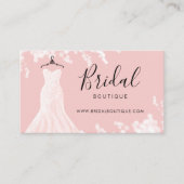 シック&スタイリッシュ ウェディングドレス ブライダルブティック 名刺 (正面)